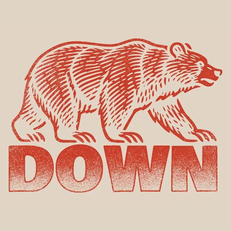 Down Bear Lover Cute Funny Animal Statement