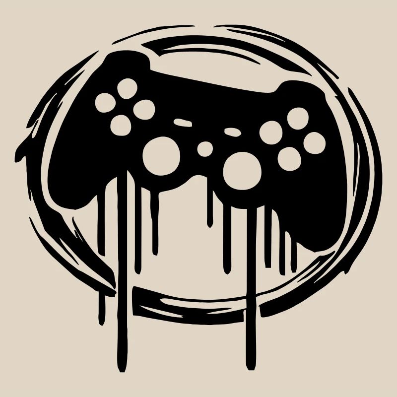 Gaming Controller Circle Pattern