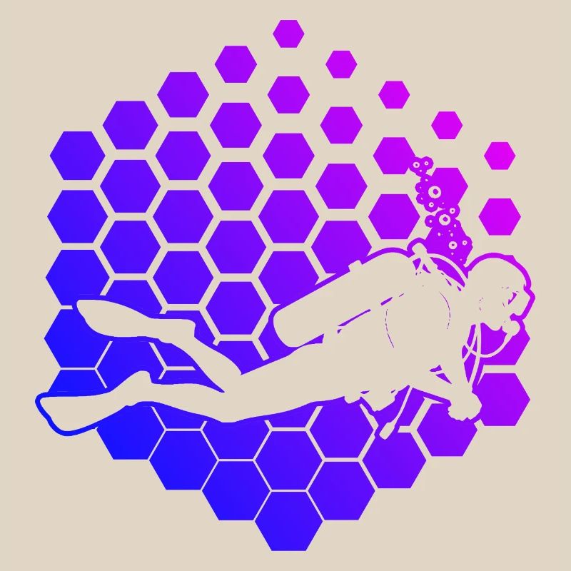 Conception vintage de plongée pour la plongée