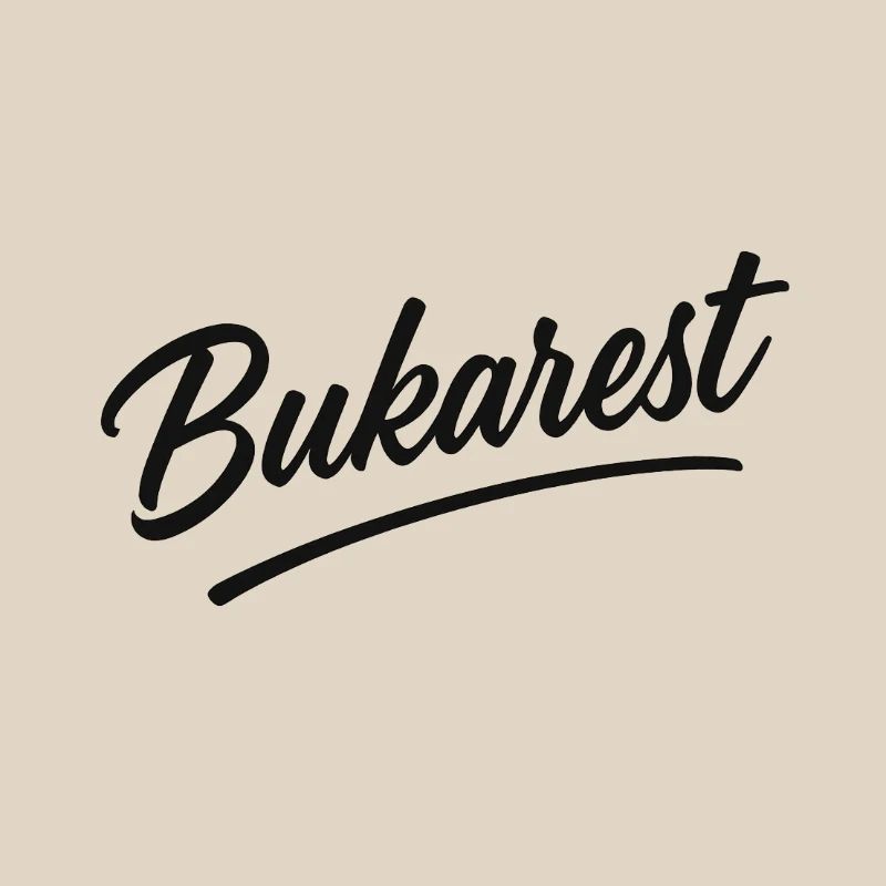 Bukarest Script Vintage Logo