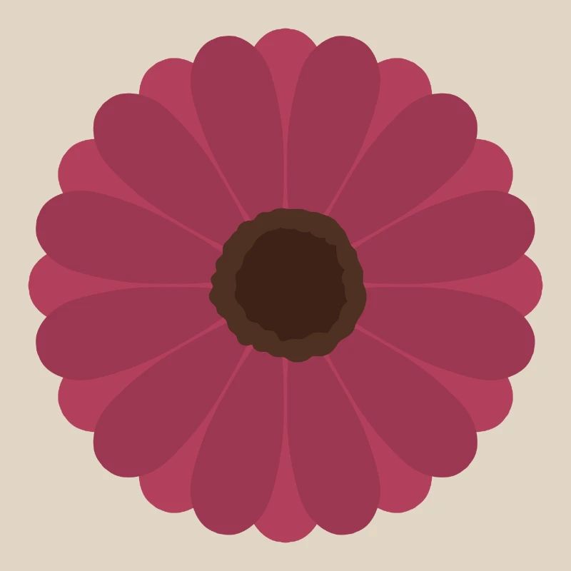 Pink Gerbera Bloom Pattern