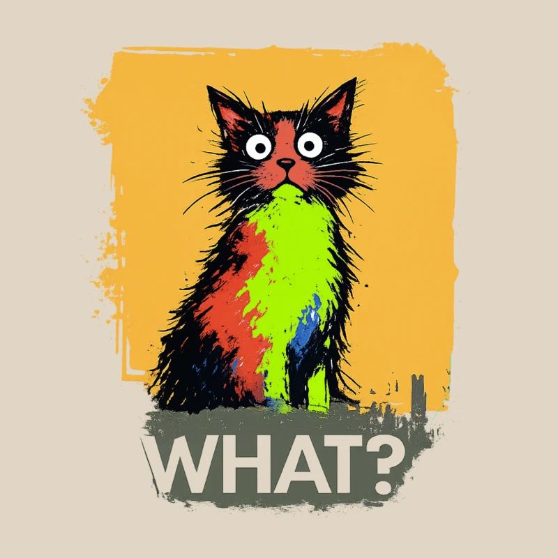 Quelle explosion de couleur de chat