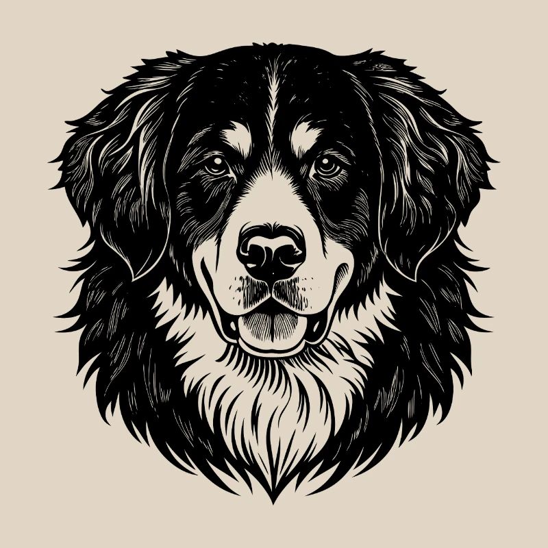 Bernese Mountain Head