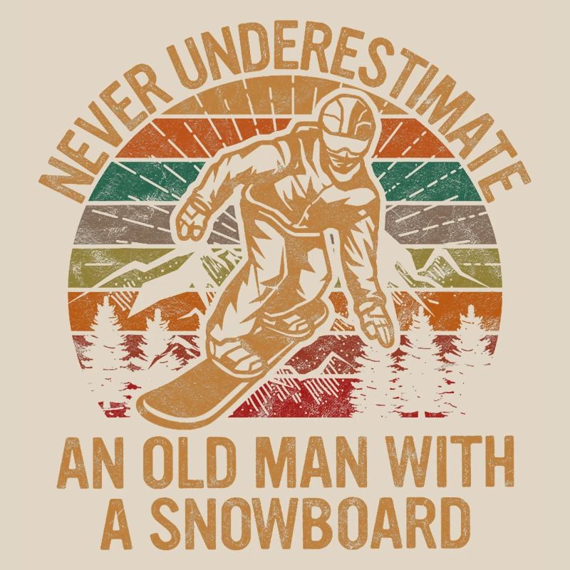 Never Underestimate An Old Man With A Snowboard