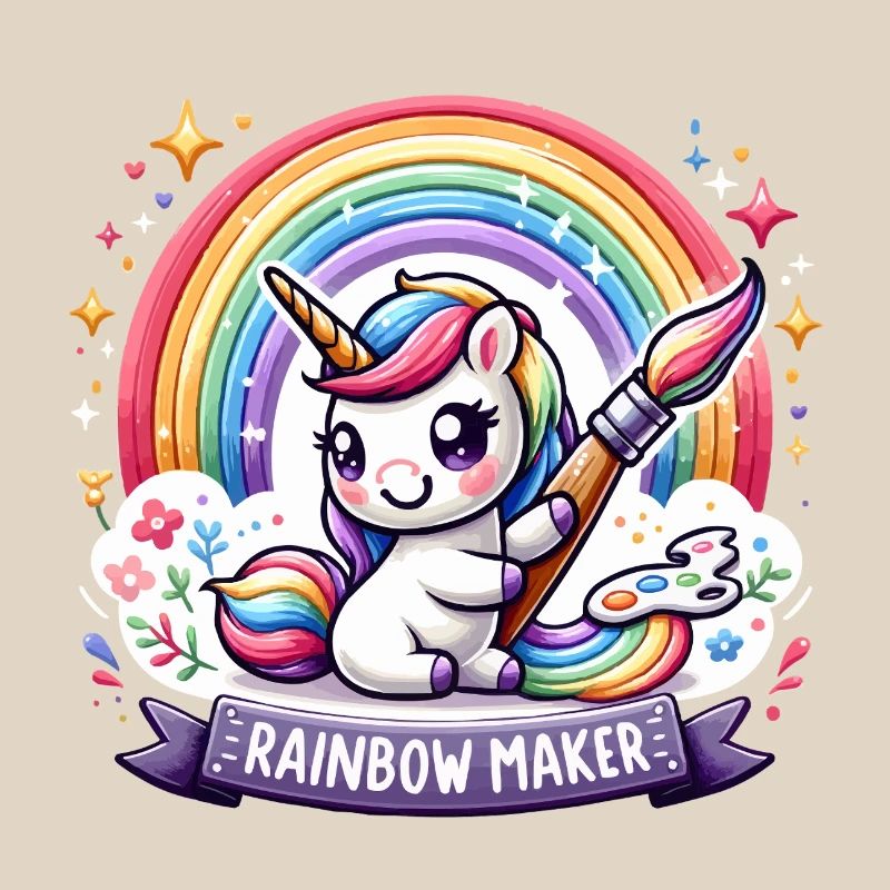 Regenbogen-Einhorn Maler