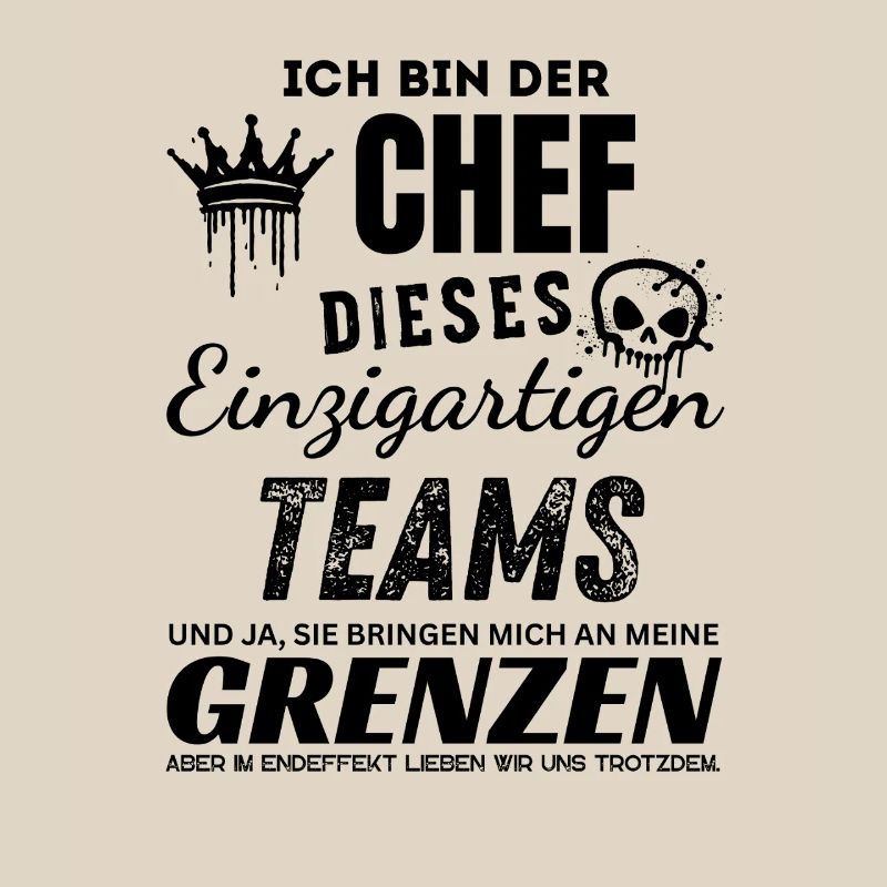 Stolzer Chef des einzigartigen Teams Chef Geschenk