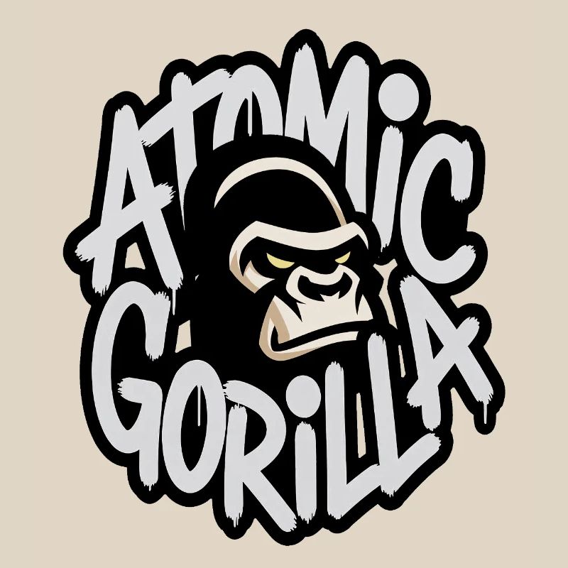 Atomic Gorilla Graffiti Emblem