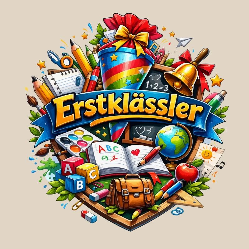 First Grade Learning World Logo