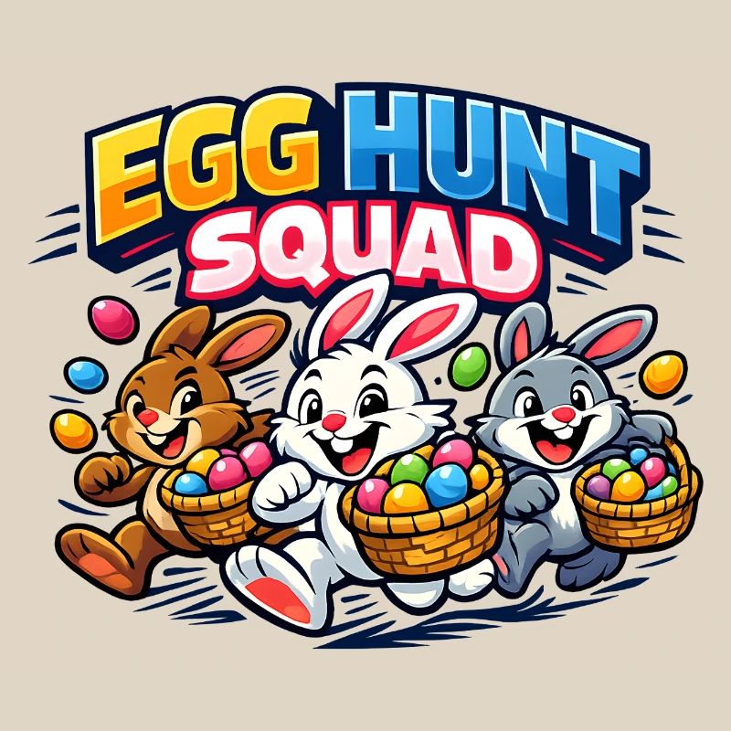 Easter Egg Hunt Squad Easter Bunny