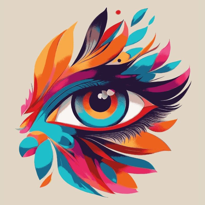 Color Eye Leaf Fire Pattern