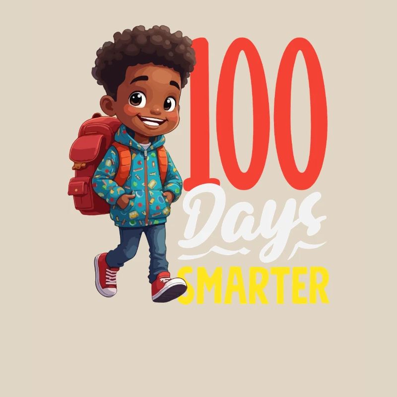 100 Days Smart Student with Backpack