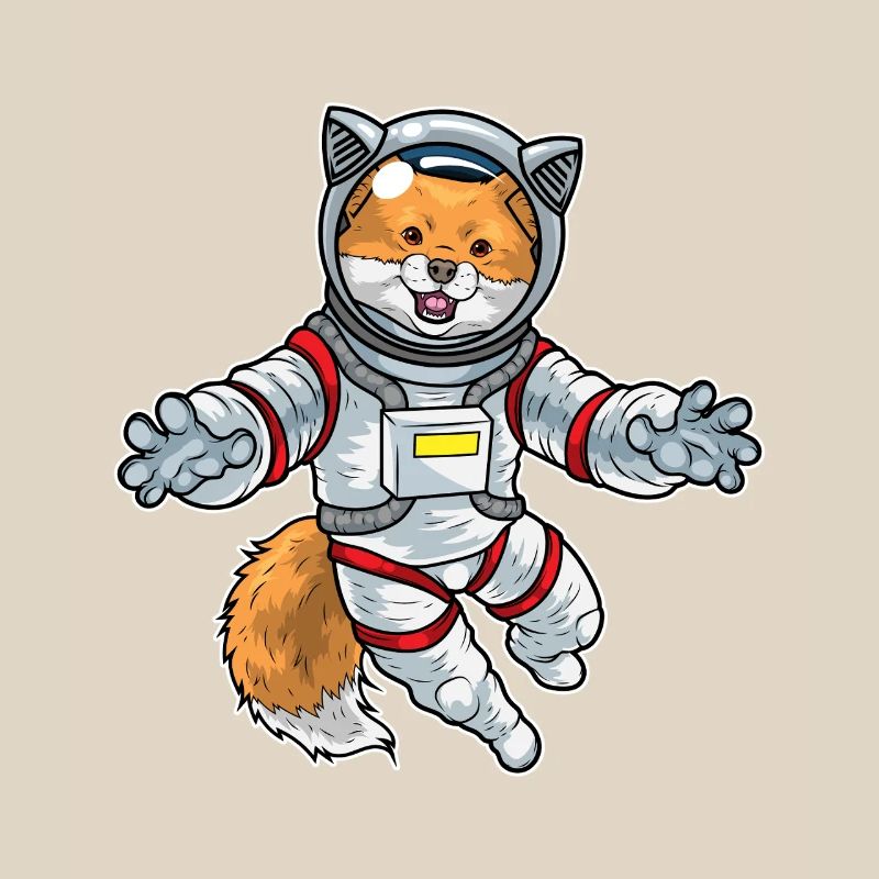 Fox Astronaut Space