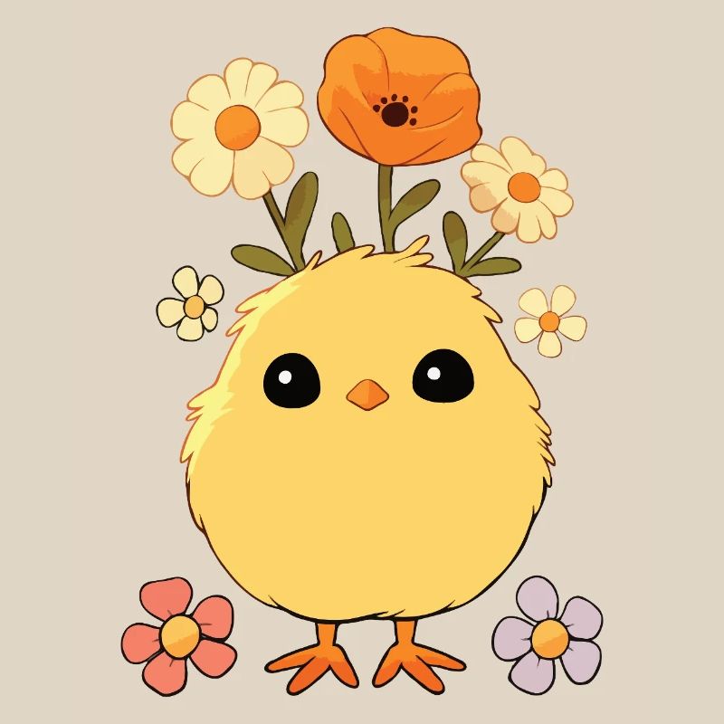 Chick, Spring, Flowers, Summer, Easter, Garden