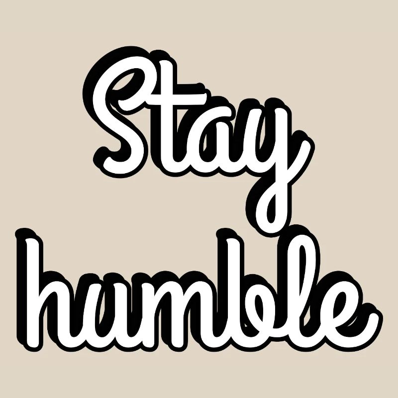 Typographie du script Stay Humble