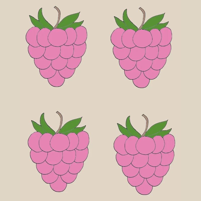 Raspberry Double Cluster Pattern