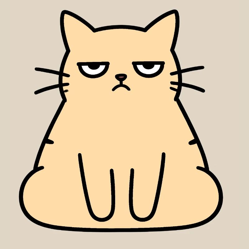 Grumpy Lounge-Katze