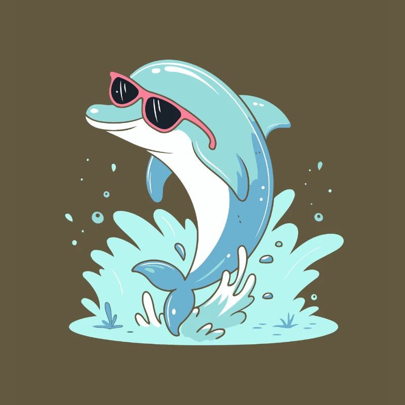 Dolphin Summer Pink Glasses