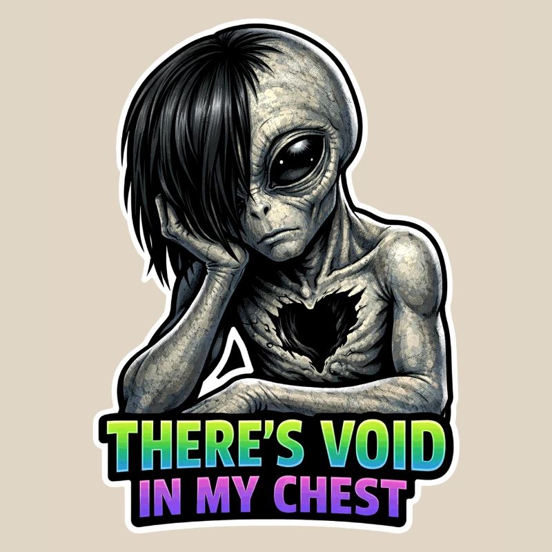 Alien Lover, Funny Alien, Cute Alien, Emo,