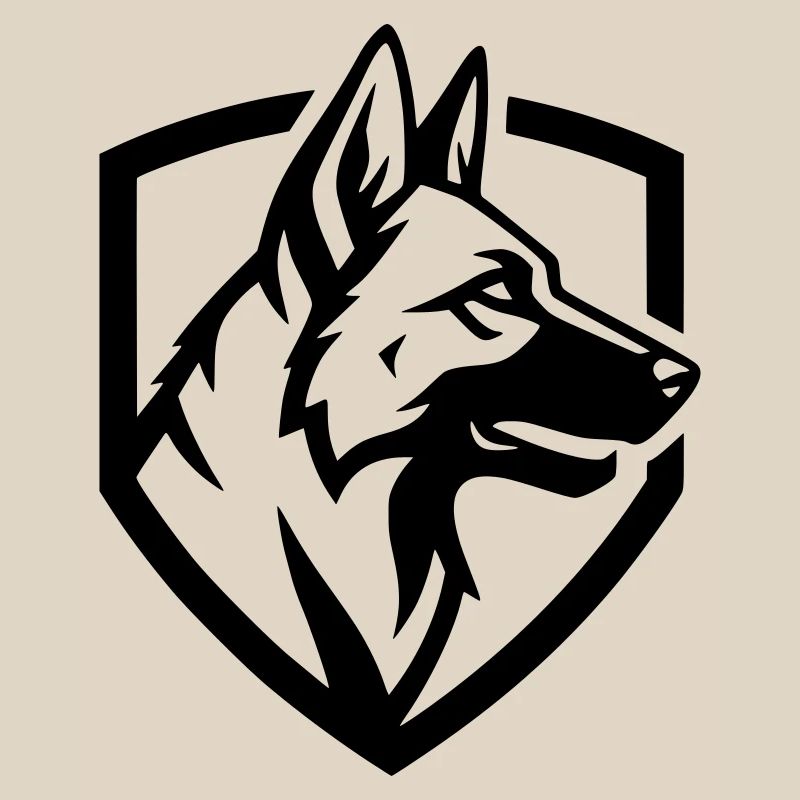 German Shepherd Crest Shield Security