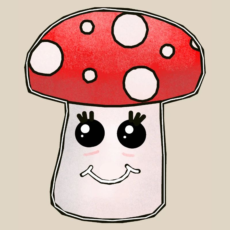 Kawaii Mushroom Toadstool