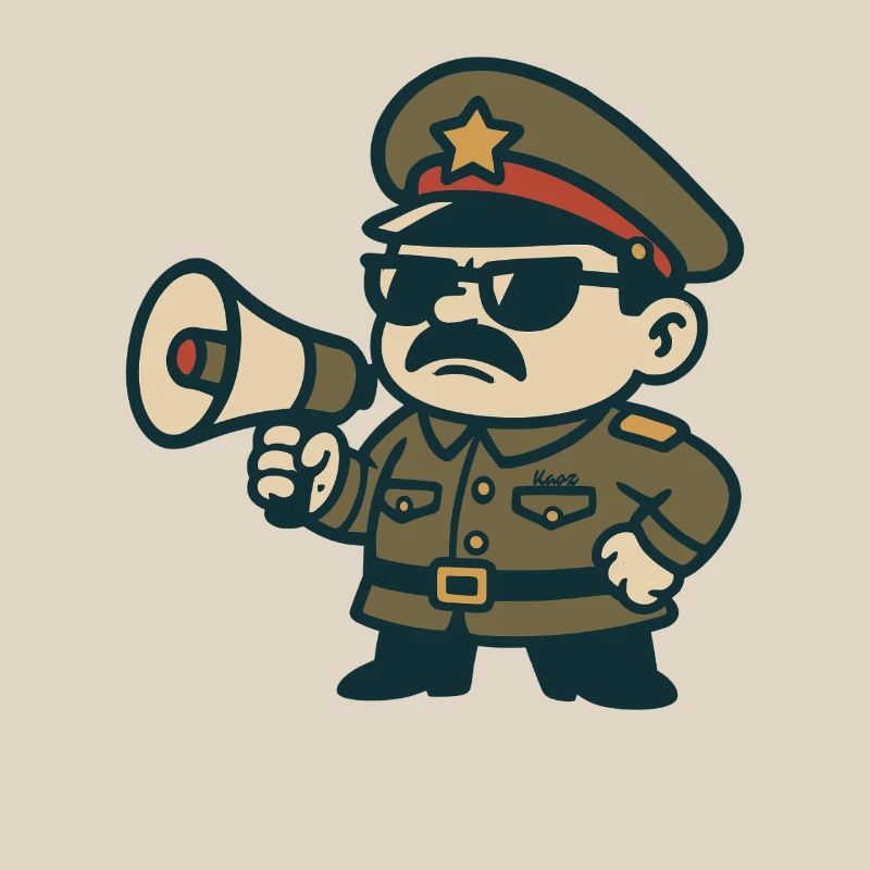 Retro Sergeant Megaphone