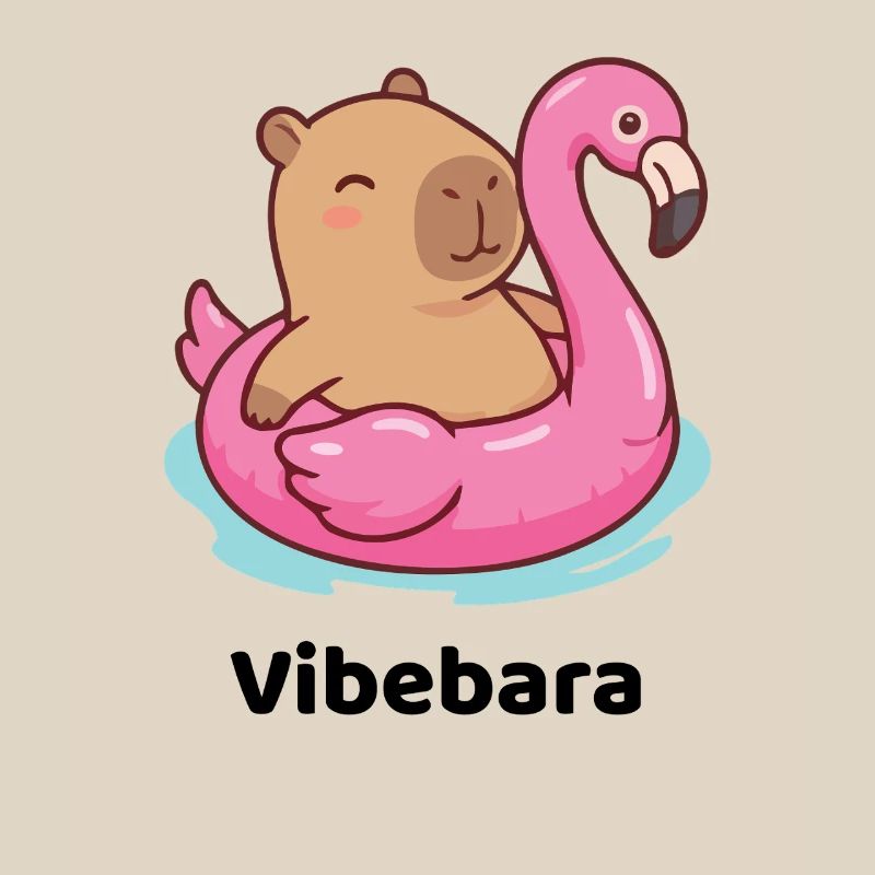 Cuddly bear on flamingo float