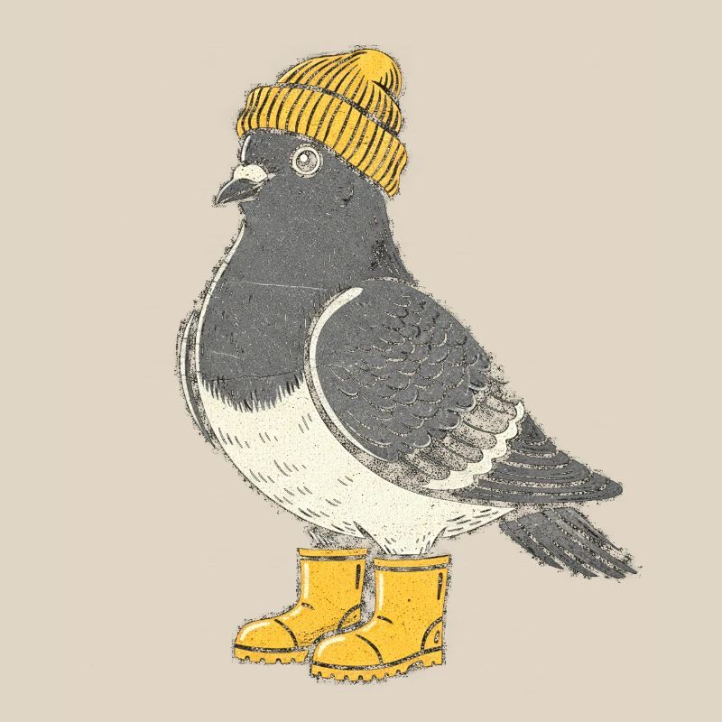 Penguin with hat and boots