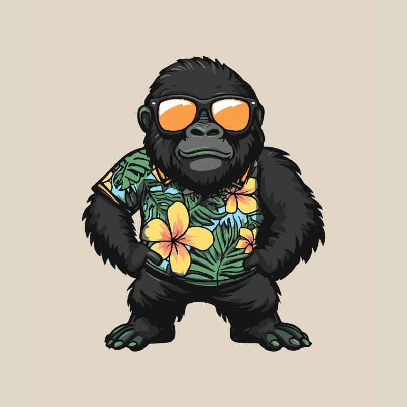 Gorilla Comic Urlaub