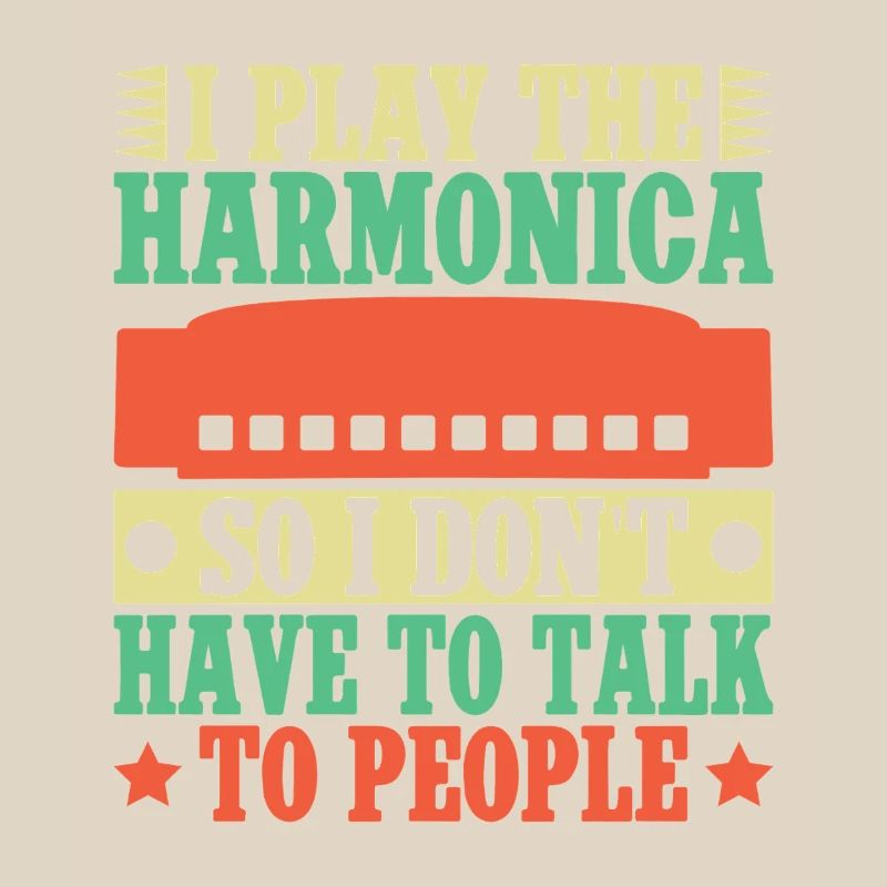 Joueur d’harmonica drôle, je joue, ne parle pas harmonica.