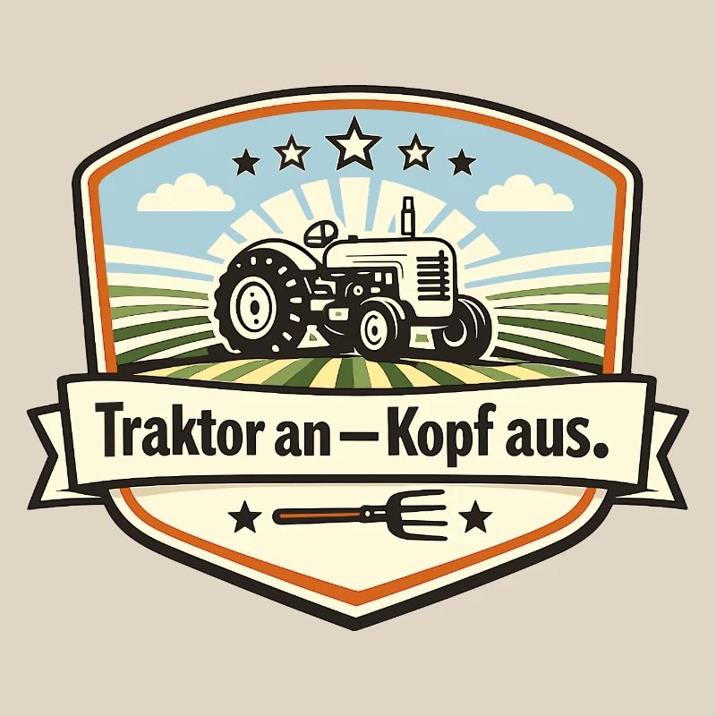 Traktor Patch Kopf Aus