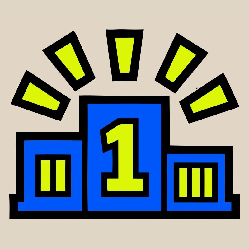 Sieger Podest Platz 1 Champion