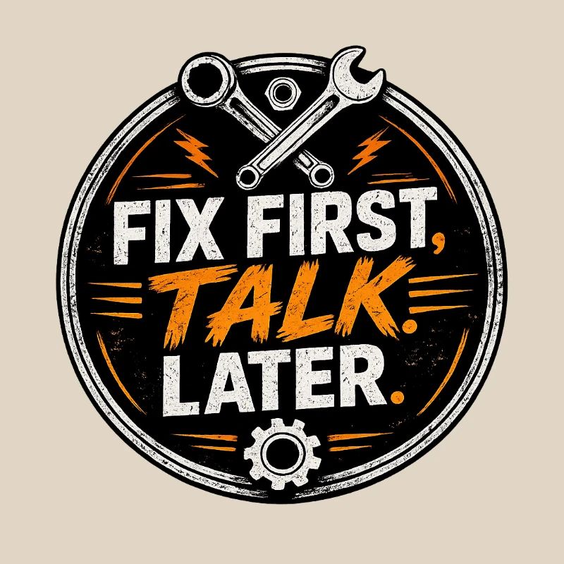 Fix First, Talk Later – Mechanic Tee