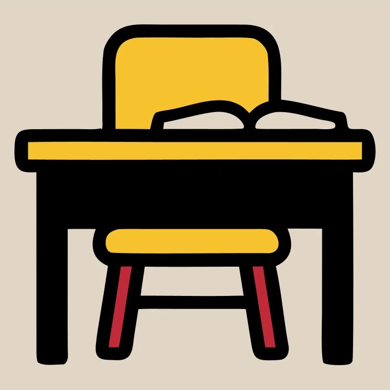 School Desk Table Learning Exams