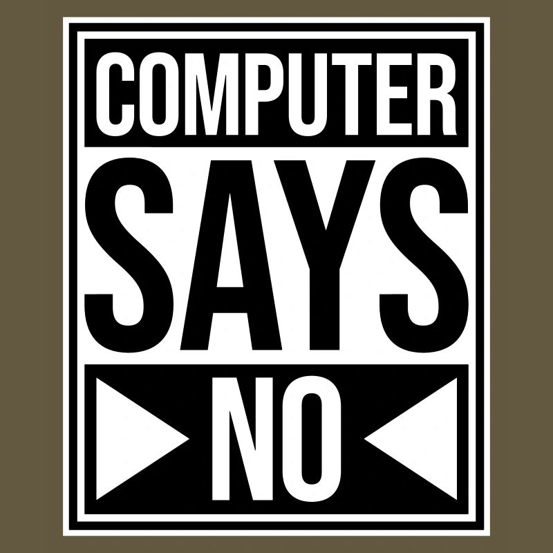L’ordinateur dit pas de technique drôle de nerd programmeur