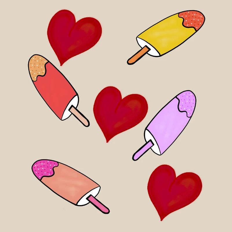  Eis Eiskrem Herzen Sommer Kinder