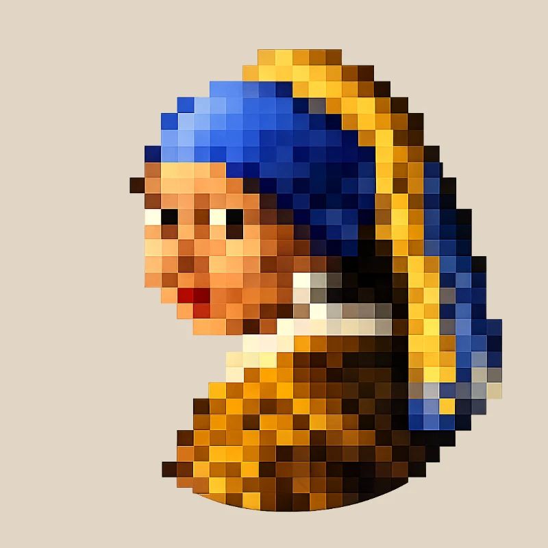 Das Mädchen mit dem pixeligen Perlenohrring
