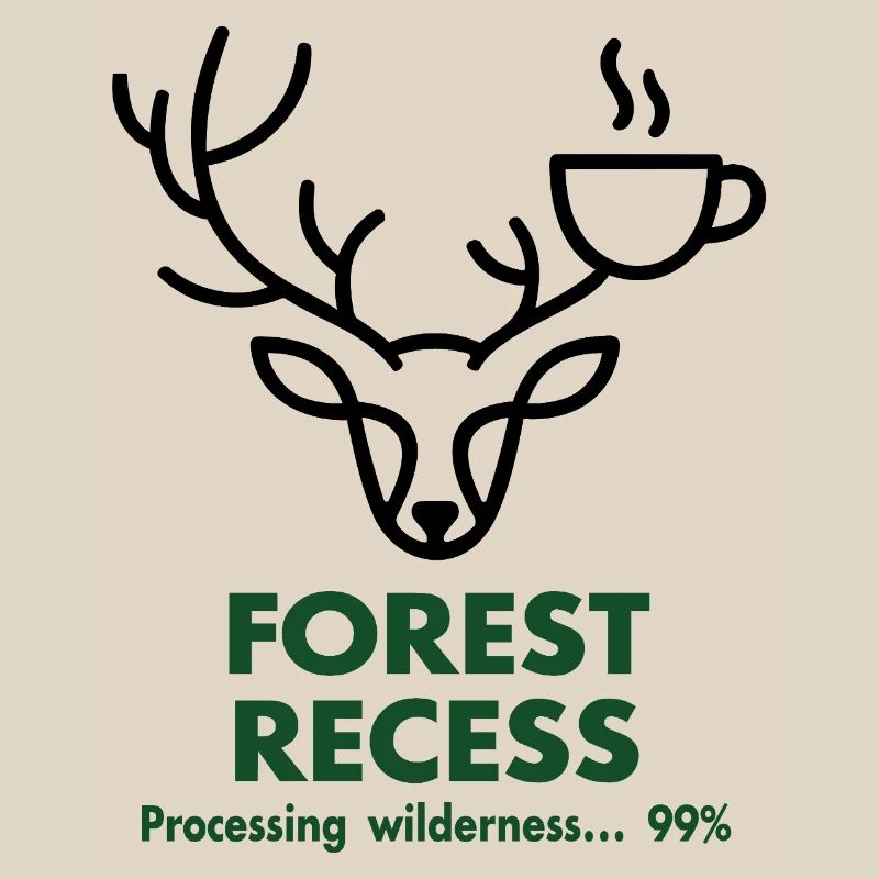 Cerf avec Coupe dans la forêt