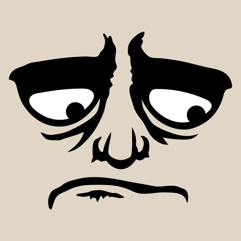 Grumpy sad disappointed face funny
