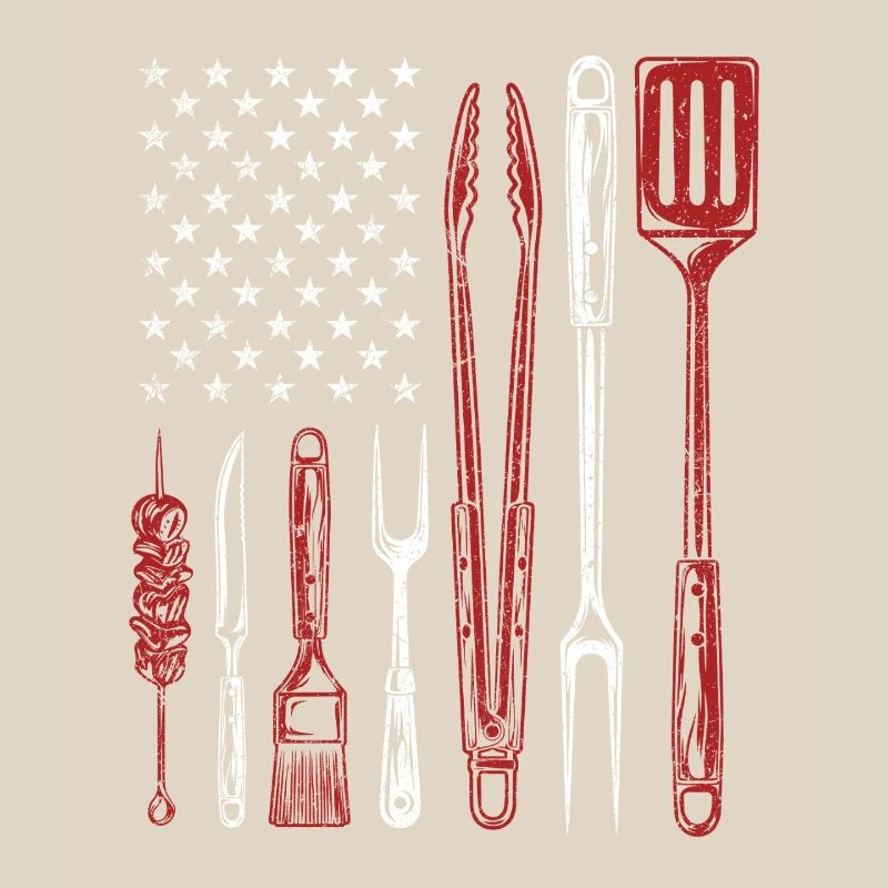 Outils de barbecue Grill US Flag Pitmaster
