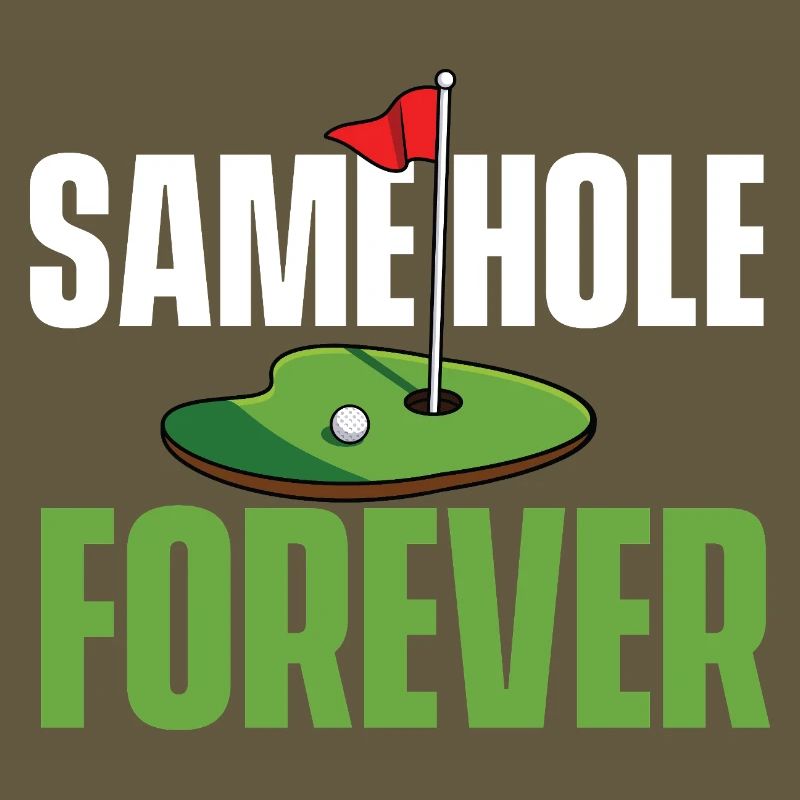 Same Hole Forever Funny Bachelor Party Golf