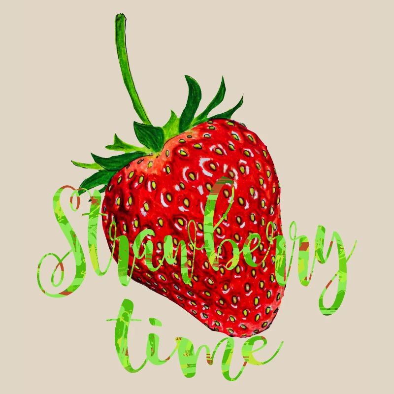 Erdbeere mit Spruch