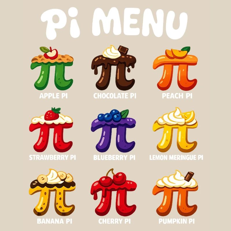 Pi Menu Math Pi Day Cake Design