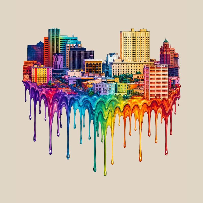 El Paso Texas Dripping Paint
