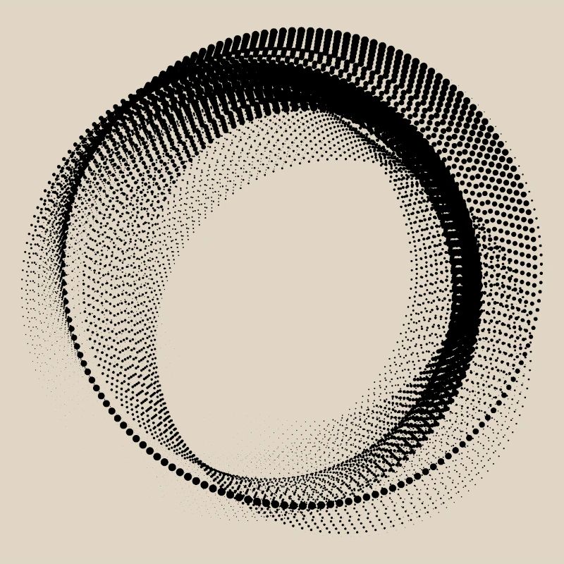 abstract circular shape