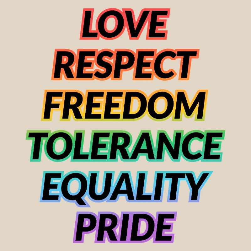 Pride Rainbow Values Tee