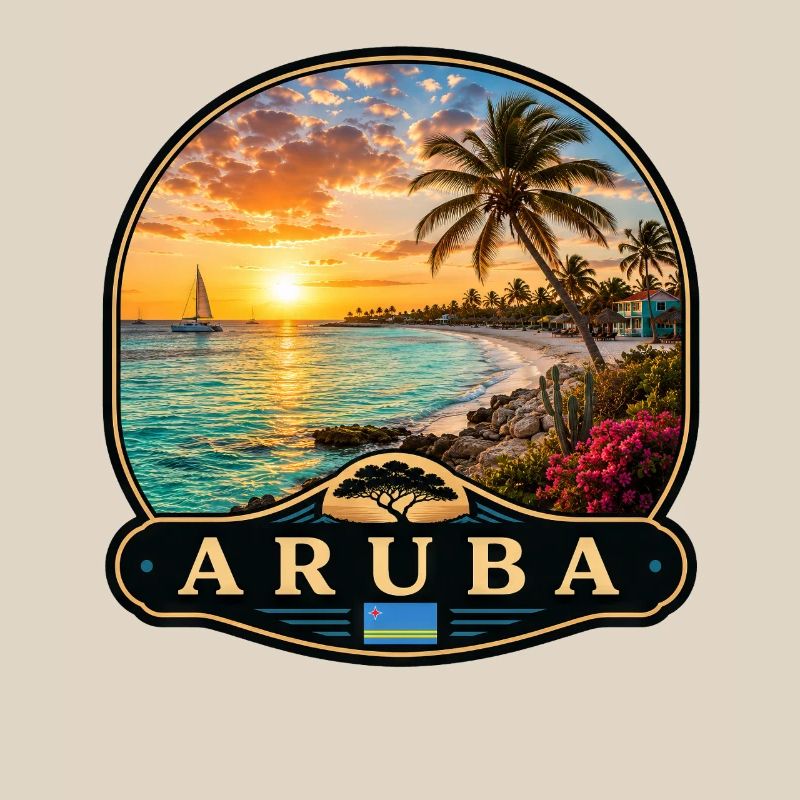 Aruba Eagle Beach Divi Divi Baum Karibik Tropisch 