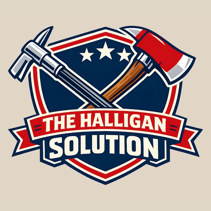 Graphisme de bouclier de solution Halligan