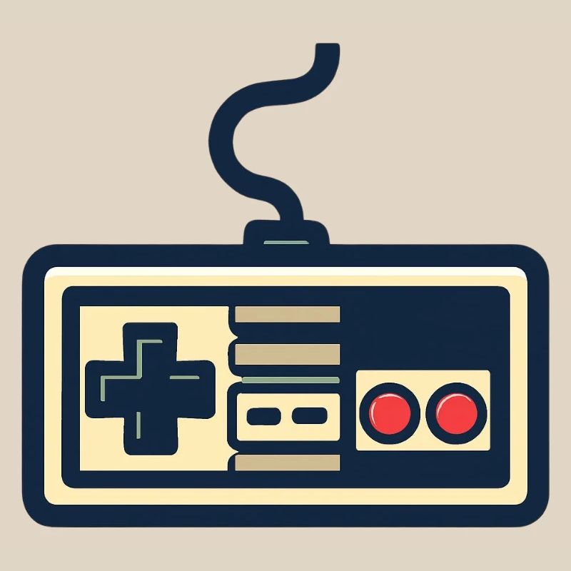 Conception de manette de jeu rétro
