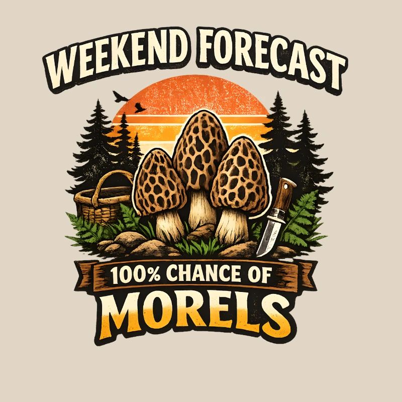 Wochenendvorhersage 100% Chance auf Morcheln