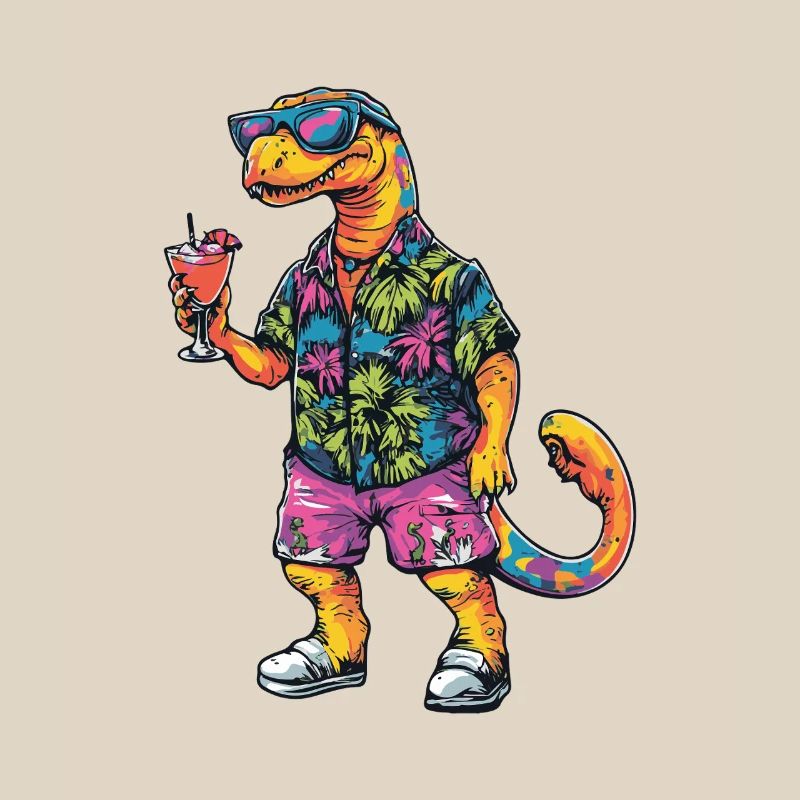 Dinosaur brontosaurus Comic Summer